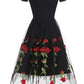 A-Line/Princess Off-The-Shoulder Knee Length Short Sleeves Party Dresses With Embroidery Appliques Beautiful