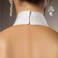 Hall Wedding Dresses Sheath / Column Halter Sleeveless Floor Length Satin Bridal Gowns With Sash
