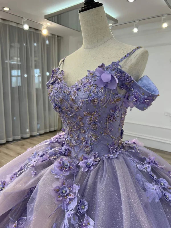 Ball Dress Eugenia Off Shoulder Lavender Purple Adult Dress Quinceanera Dress