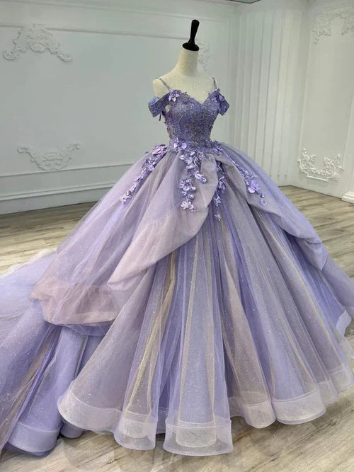 Ball Dress Eugenia Off Shoulder Lavender Purple Adult Dress Quinceanera Dress