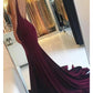 Mermaid / Trumpet Evening Gown Empire Dress Prom Court Train Sleeveless Spaghetti Strap Spandex