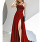 A-Line Prom Dresses Empire Dress Formal Court Train Sleeveless Sweetheart Stretch Satin Backless