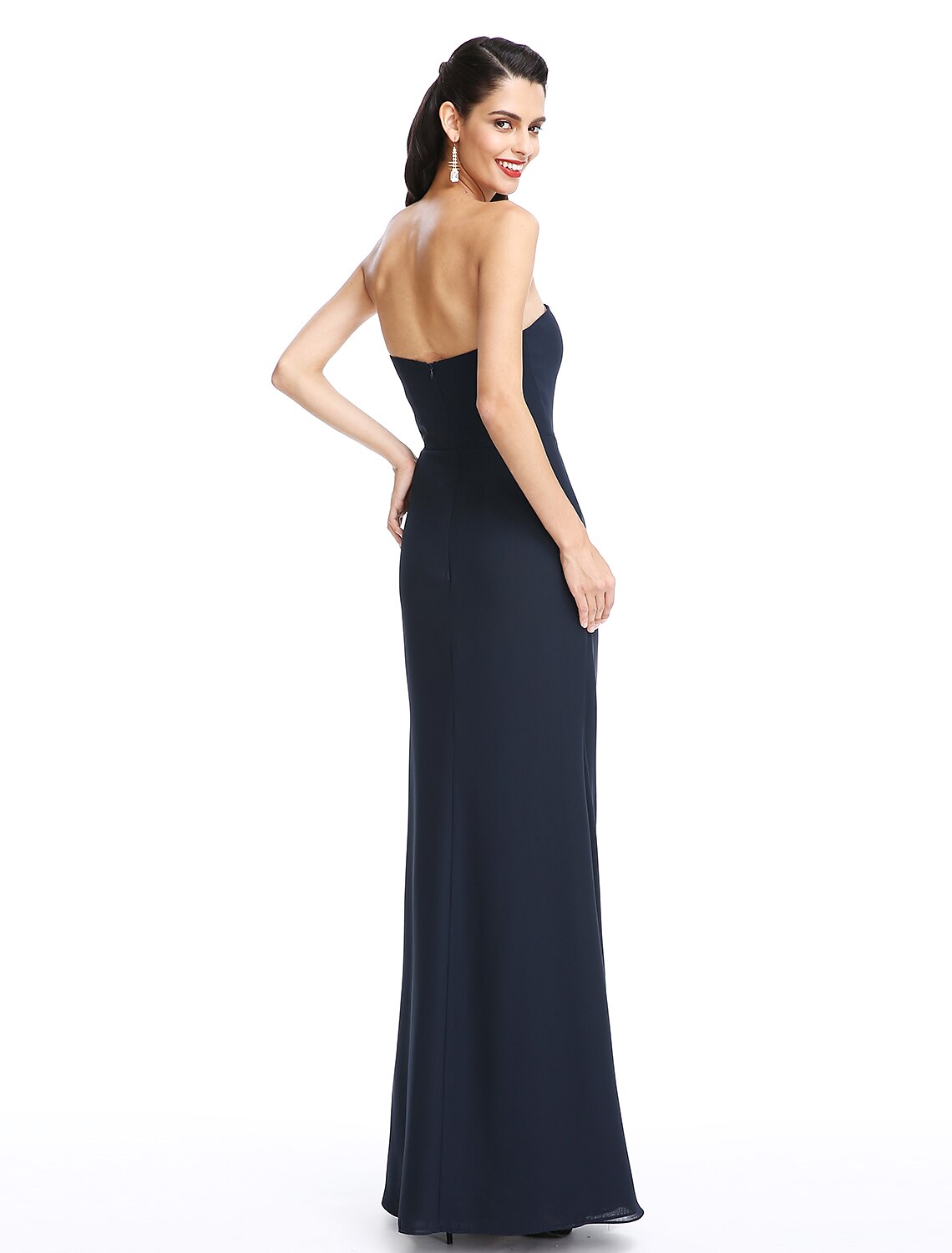 A-Line Mother of the Bride Dress Convertible Dress Scoop Neck Floor Length Chiffon Half Sleeve