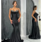 Mermaid / Trumpet Evening Gown Open Back Dress Formal Evening Court Train Sleeveless Sweetheart Charmeuse