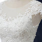 White Lace Beaded Cap Sleeve Trumpet Wedding Dress Beautiful