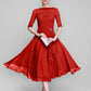 A-Line Mother of the Bride Dress Fall Wedding Guest Dresses Plus Size Elegant Bateau Neck Tea Length Chiffon Half Sleeve