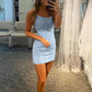 Sheath Spaghetti Straps Lace Homecoming Dress Sexy