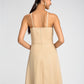 Sheath High Neck Floor Length Chiffon Bridesmaid Dress with Draping