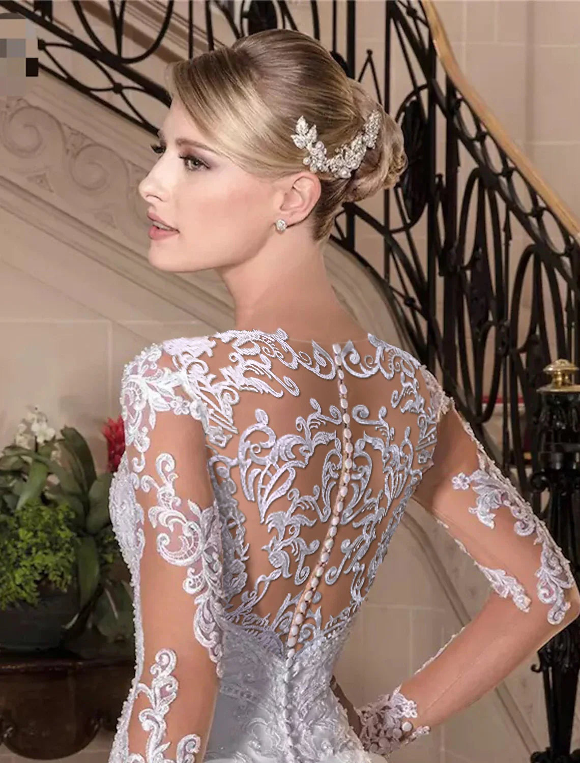 Engagement Formal Fall Wedding Dresses Mermaid / Trumpet Sweetheart Long Sleeve Court Train Lace Bridal Gowns With Beading Summer Wedding Party, Women¡®s Clothing