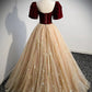 A-Line Prom Dresses Princess Dress Engagement Floor Length Short Sleeve Sweetheart Tulle with Bow(s)