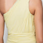 Sheath / Column Elegant Dress Wedding Guest Cocktail Party Asymmetrical Sleeveless One Shoulder Bridesmaid Dress Chiffon with Beading Slit