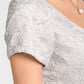 A-Line Mother of the Bride Dress Floral High Low V Neck Asymmetrical Chiffon Lace Short Sleeve with Flower