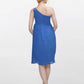 Sheath / Column Bridesmaid Dress One Shoulder Sleeveless Open Back Knee Length Chiffon