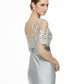 Sheath / Column Bateau Neck Ankle Length Lace / Jersey Mother of the Bride Dress with Lace