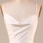 Mermaid Lace-Up Back Long Wedding Dress Pure Color