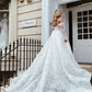 Elegant Wedding Dress A Line Long Sleeves Lace Bridal Dress Off Shoulder with Appliques Sexy