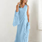 Wrap body/column V-neck sleeveless wrap body mother of the bride dress Pure Color