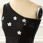 Black One Shoulder Sequin Cocktail Dress With Stars Short Sexy