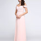 A-Line Elegant Dress Holiday Cocktail Party Ankle Length Short Sleeve Straps Chiffon with Criss