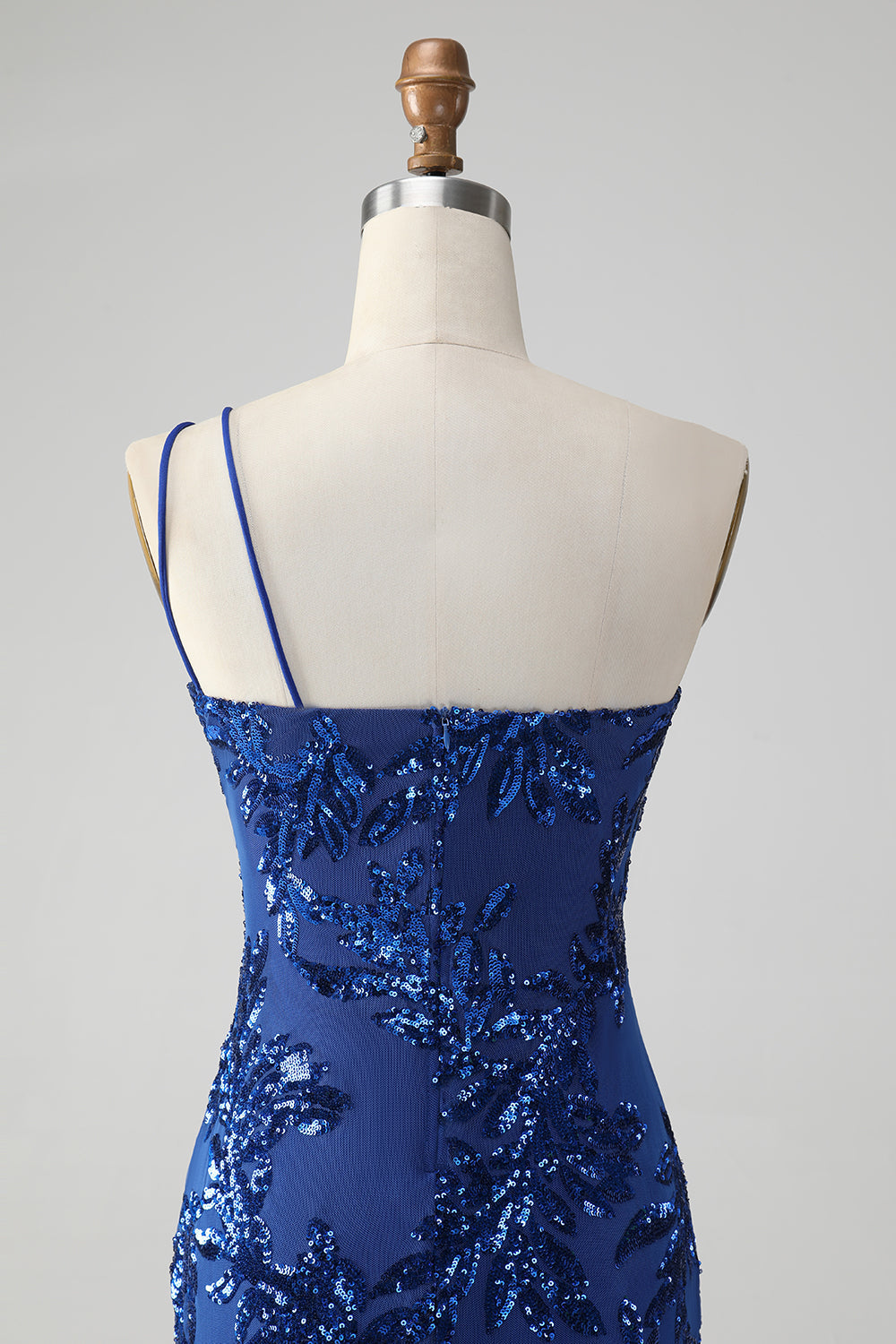 Sparkly Bodycon One Shoulder Sequins Homecoming Dress with Embroidery Beautiful