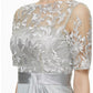 Sheath / Column Bateau Neck Ankle Length Lace / Jersey Mother of the Bride Dress with Lace