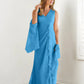 Wrap body/column V-neck sleeveless wrap body mother of the bride dress Pure Color