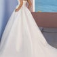 Hall Casual Wedding Dresses A-Line Square Neck Regular Straps Sweep / Brush Train Satin Bridal Gowns