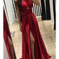 A-Line Prom Dresses Sexy Dress Formal Court Train Sleeveless High Neck Imitation Silk Backless