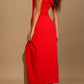 Sexy elegant solid color slit asymmetrical and irregular evening dress Party Dress