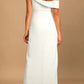 Sexy elegant solid color slit asymmetrical and irregular evening dress Party Dress