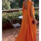 A-Line Evening Gown Fairy Dress Formal Wedding Guest Floor Length Sleeveless Strapless Stretch Chiffon with Pleats Shawl