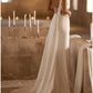 Hall Mature Wedding Dresses A-Line One Shoulder Sleeveless Court Train Satin Bridal Gowns With Pleats