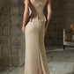 Sheath V-Neck Mother Of The Bride Dresses Sexy Evening Dress