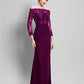 Sheath / Column Mother of the Bride Dress Off Shoulder Floor Length Chiffon Tulle No with Ruched Appliques