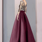 A-Line Mother of the Bride Dress Wedding Guest Elegant Square Neck Floor Length Satin Lace Half Sleeve with Split Front