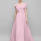 Sheath / Column Mother of the Bride Dress Plus Size Elegant V Neck Floor Length Chiffon Sleeveless with Criss Cross