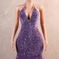 Mermaid / Trumpet Evening Gown Sparkle & Shine Dress Carnival Black Tie Gala Floor Length Sleeveless Spaghetti Strap The Great Gatsby Sequined