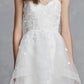 Reception Little White Dresses Wedding Dresses A-Line Sweetheart Strapless Asymmetrical Lace Bridal Gowns