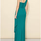 Sheath/Column One-Shoulder Floor-Length Long Bridesmaid Dresses Sexy