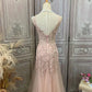 Mermaid / Trumpet Prom Dresses Maxi Dress Party Wear Sweep / Brush Train Sleeveless V Neck Tulle