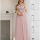 A-Line Evening Gown Elegant Dress Wedding Guest Formal Evening Floor Length Sleeveless V Neck Satin V Back with Sash / Ribbon