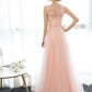 Sheath / Column Dress Wedding Guest Floor Length Sleeveless Illusion Neck Satin with Crystals