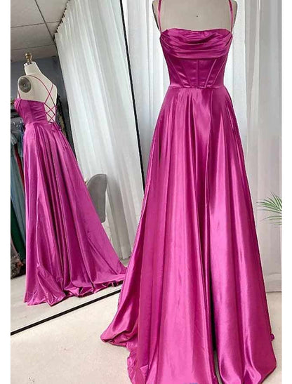 A-Line Wedding Guest Dresses Sexy Dress Party Wear Sweep / Brush Train Sleeveless Sweetheart Cotton Backless Crisscross Back with Glitter Ruched