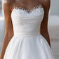 Illusion Neckline Hall Leisure Wedding Dress Eugenia Pearl Bridal Dress Beautiful