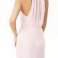 Sheath / Column Bridesmaid Dress Jewel Neck Sleeveless Elegant Floor Length Chiffon