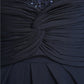 A-Line Mother of the Bride Dress Convertible Dress Scoop Neck Floor Length Chiffon Half Sleeve