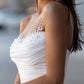 Illusion Neckline Hall Leisure Wedding Dress Eugenia Pearl Bridal Dress Beautiful