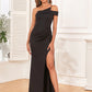 Sheath / Column Evening Gown Sexy Dress Evening Party Floor Length Sleeveless Off Shoulder Fall Wedding Guest Polyester Backless