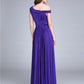 Sheath / Column Bridesmaid Dress One Shoulder Sleeveless Elegant Floor Length Jersey