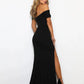 Sheath / Column Elegant Prom Formal Evening Dress Off Shoulder Sleeveless Court Train Spandex